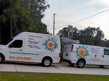 Sewer camera inspection in North Port, FL